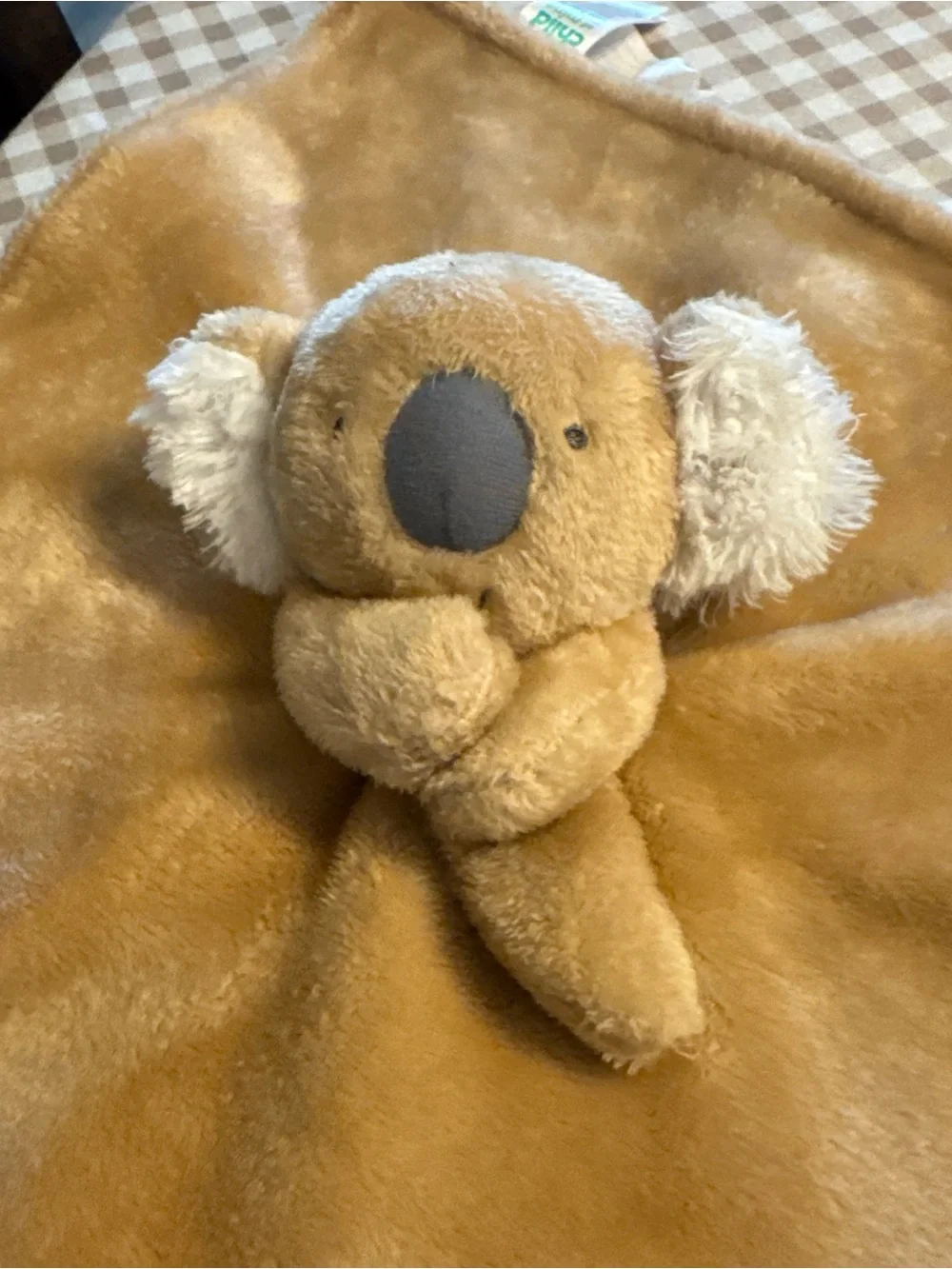 Carter's Tan Koala Lovey Security Blanket